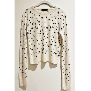 Equipment Kate Moss 100% Cashmere Stars Sweater - Ivory sz S